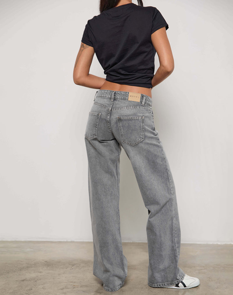 Imagen de Low Rise Parallel Jeans in Grey Wash
