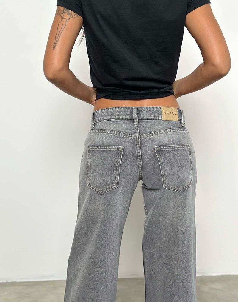 Imagen de Low Rise Parallel Jeans in Grey Wash