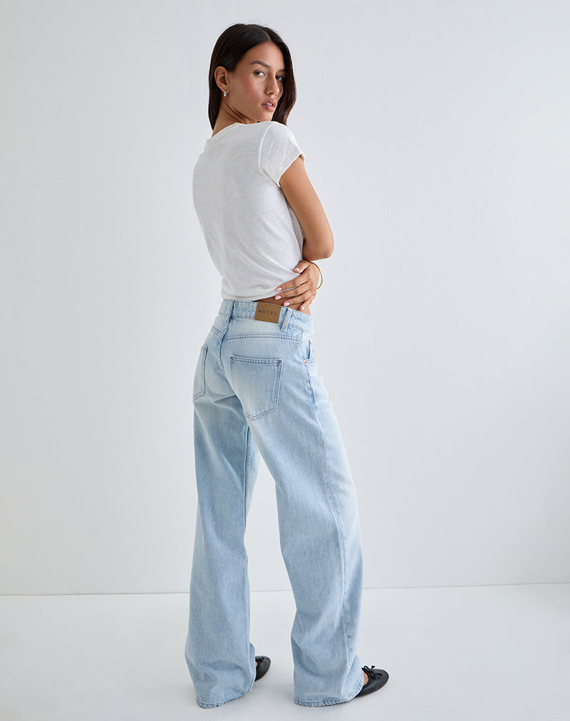 Imagen de Low Rise Parallel Jeans en Icy Blue