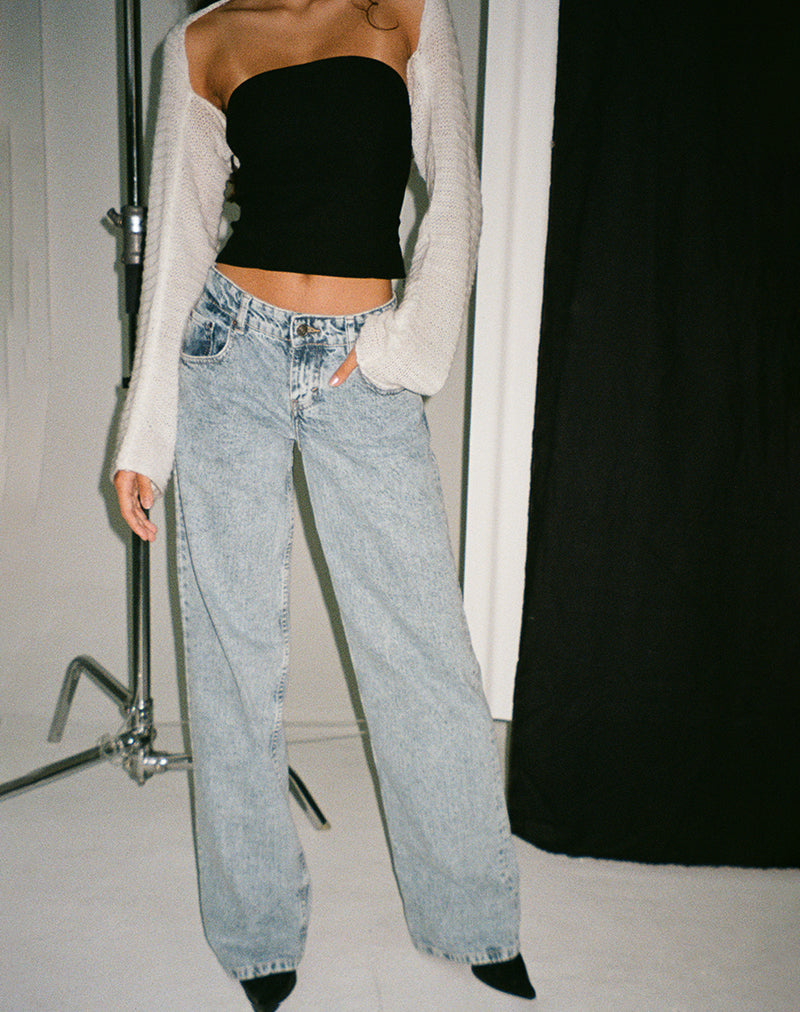 Imagen de Low Rise Parallel Jeans en lavado 80s Light Blue