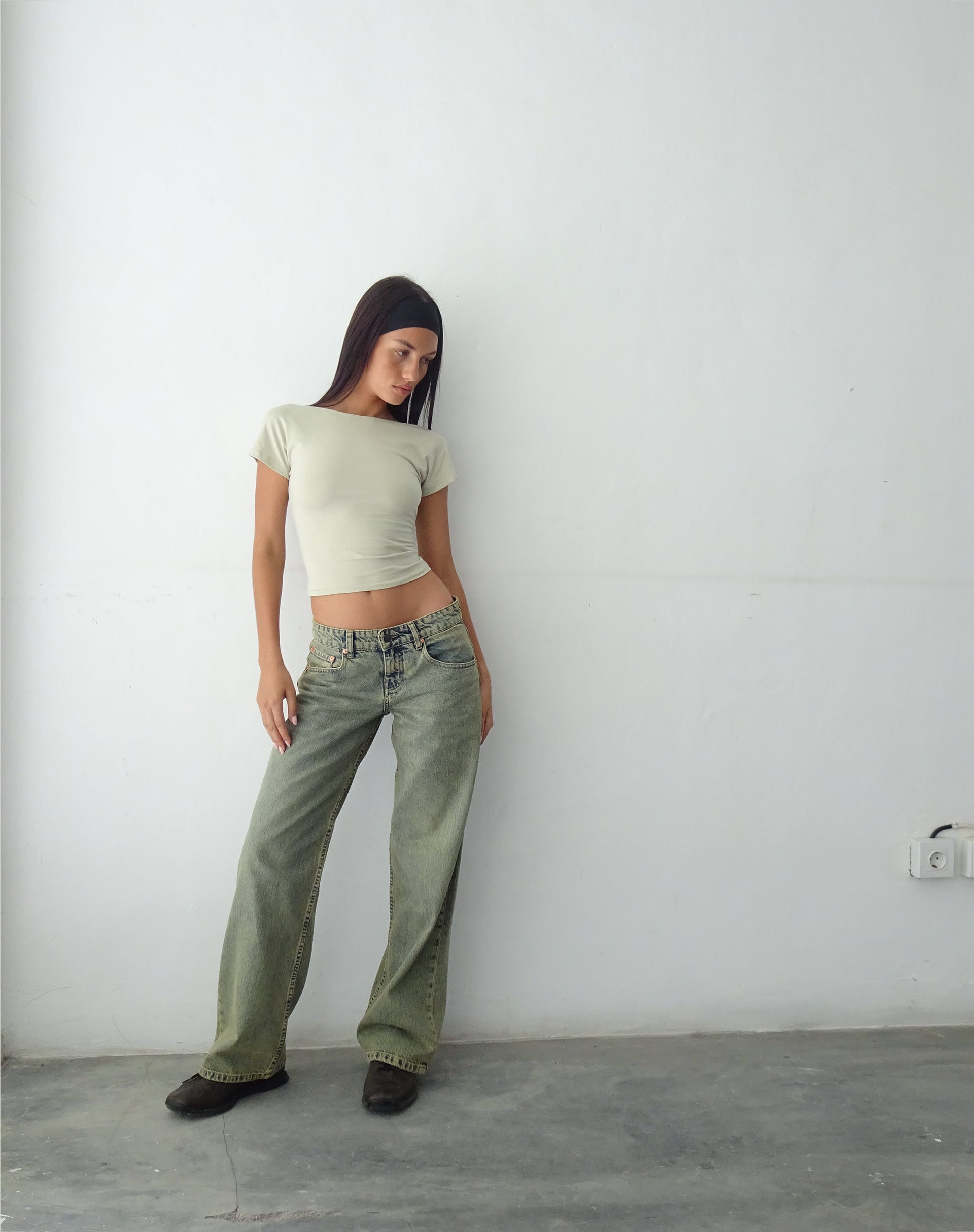 Imagen de Low Rise Parallel Jeans in Sandy Blue Acid