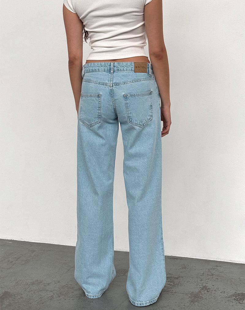 Imagen de Low Rise Parallel Jeans in Light Wash Blue