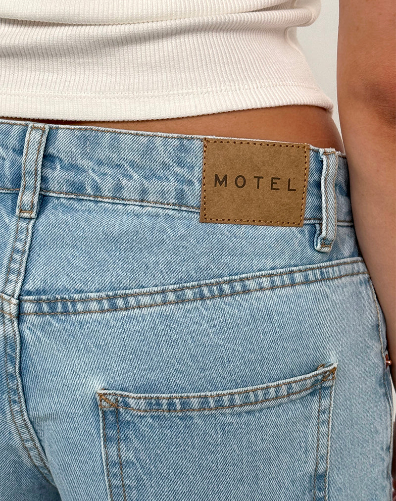 Imagen de Low Rise Parallel Jeans in Light Wash Blue