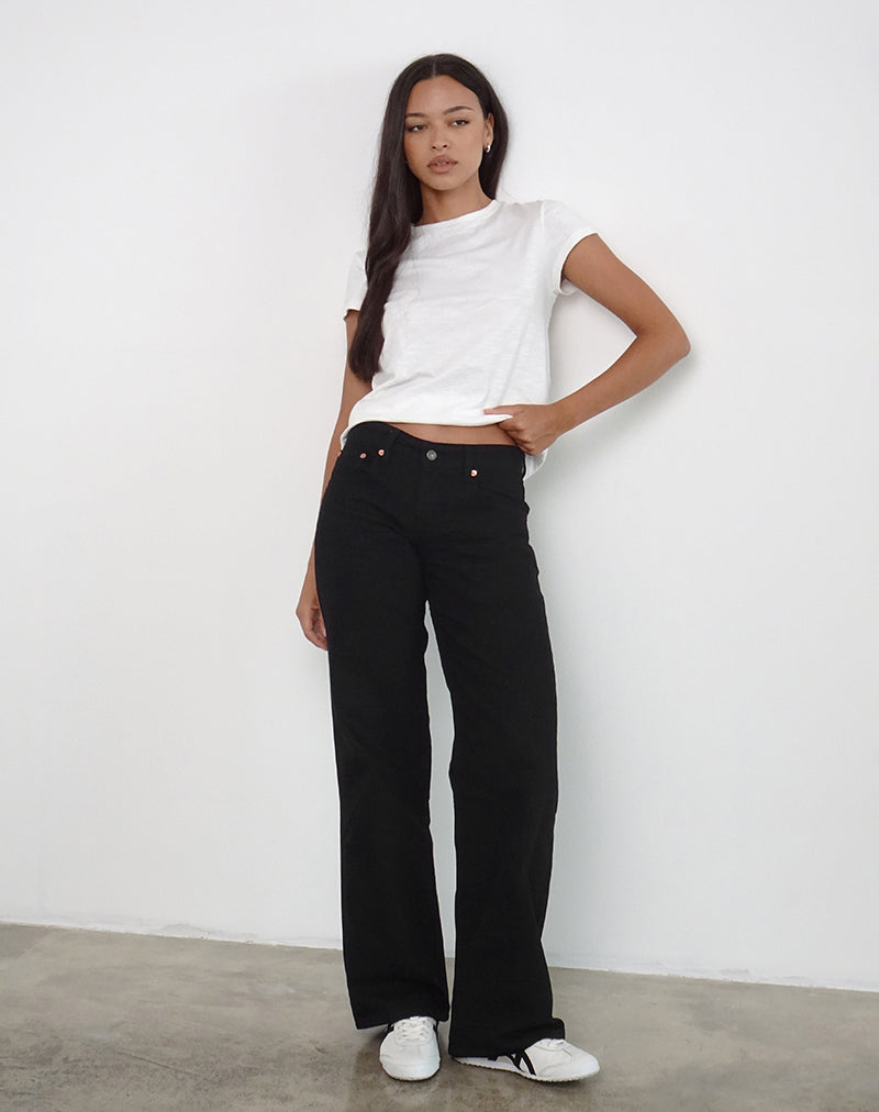 Imagen de Low Rise Parallel Jeans en Rinse Negro