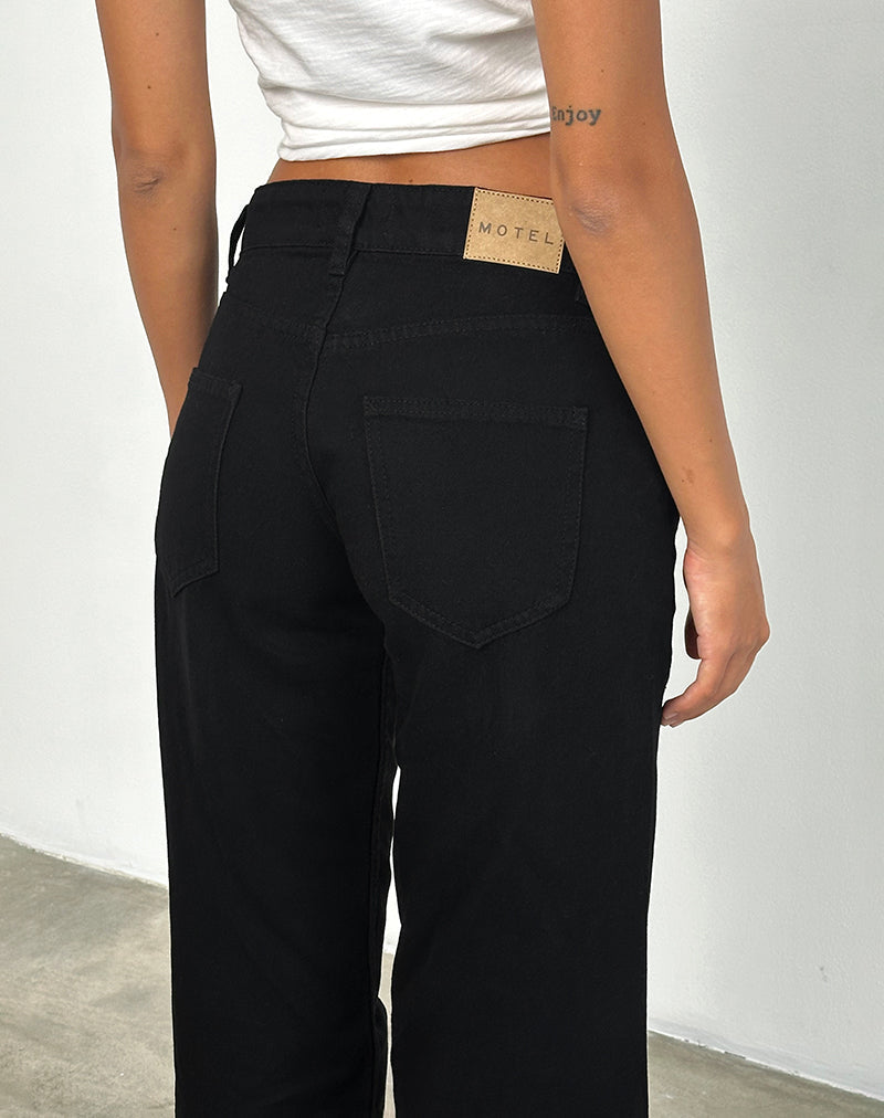 Imagen de Low Rise Parallel Jeans en Rinse Negro