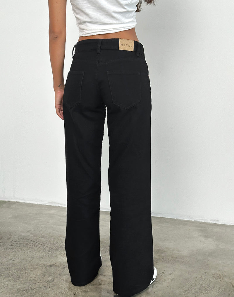 Imagen de Low Rise Parallel Jeans en Rinse Negro