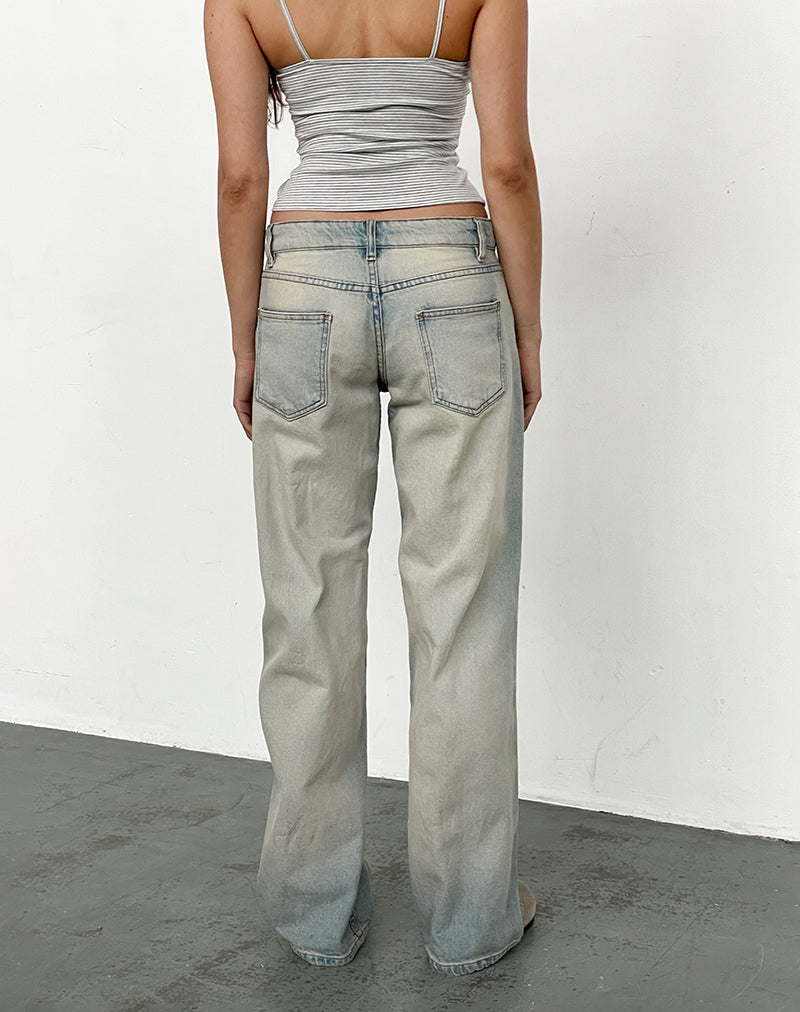 Imagen de Low Rise Parallel Jeans en Sand Bleach Extreme