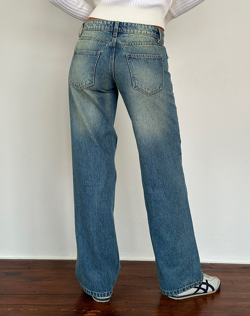 Imagen de Low Rise Parallel Jean en color Sea Green