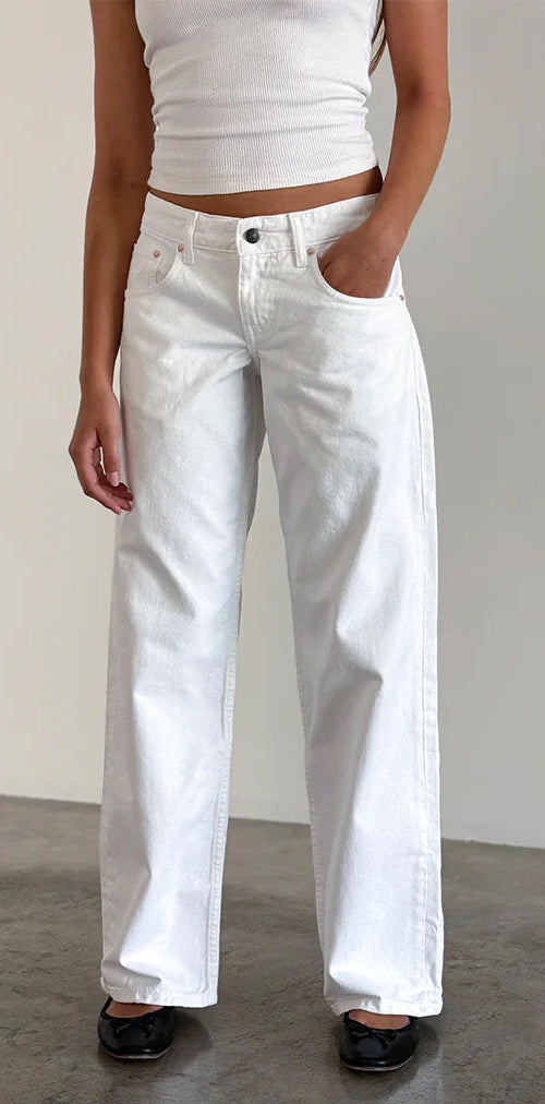 Imagen de Low Rise Parallel Jeans en True White