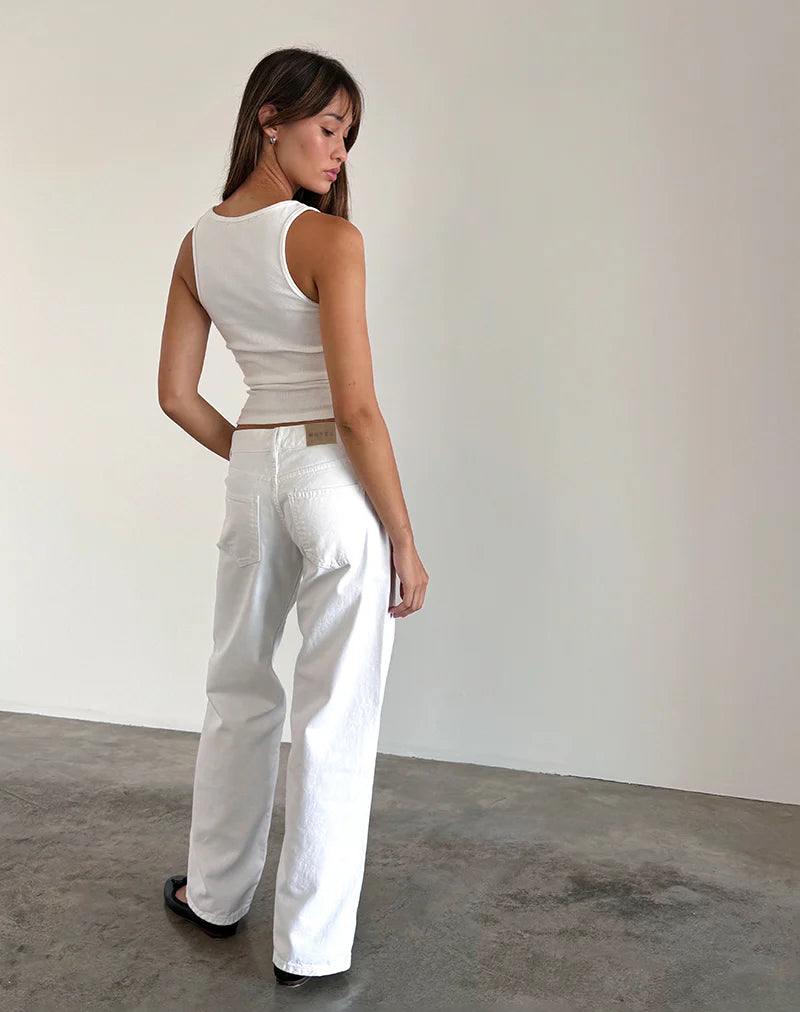 Imagen de Low Rise Parallel Jeans en True White