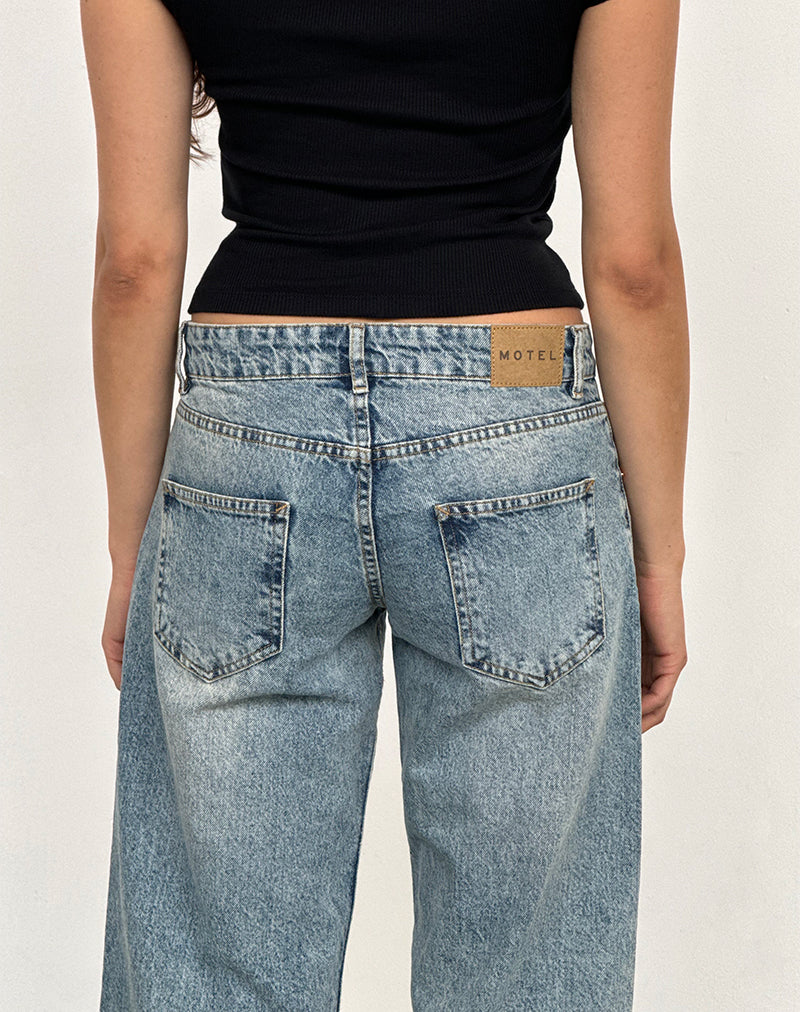 Imagen de Low Rise Parallel Jeans en Vintage Blue Wash