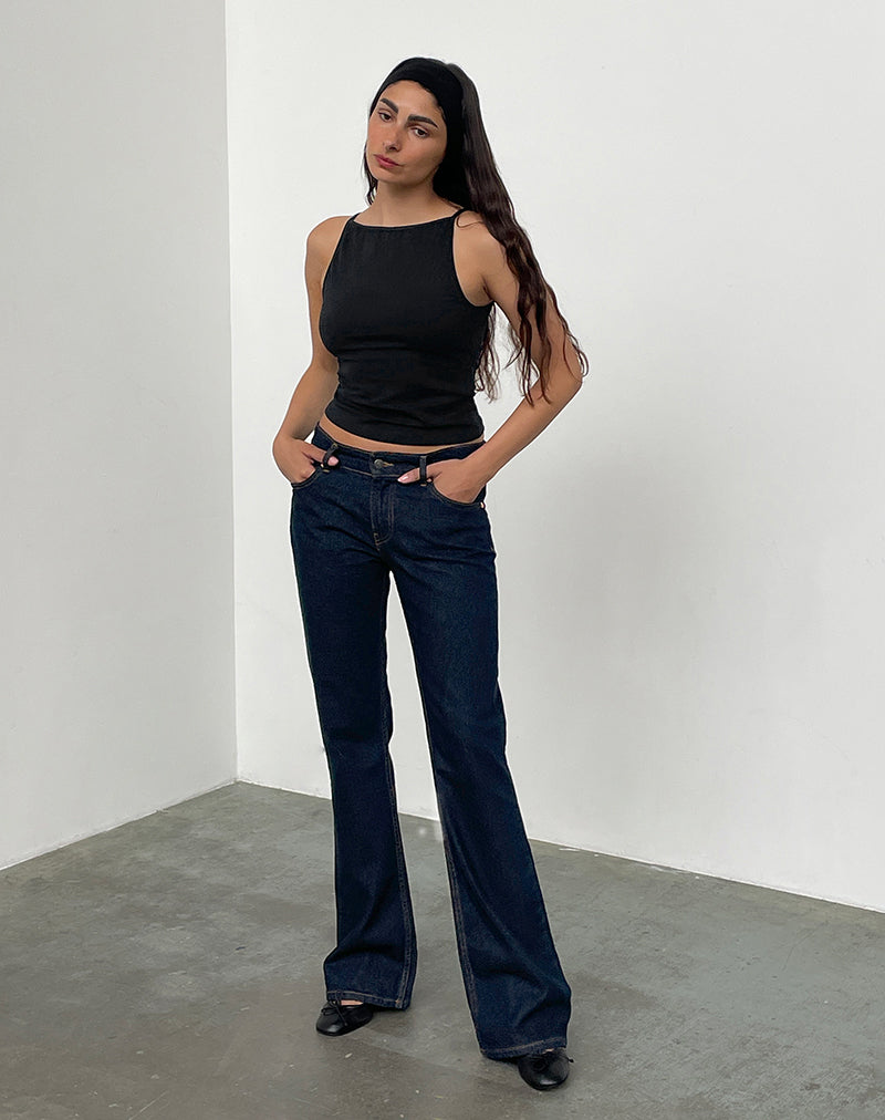 Imagen de Rigid Low Rise Flare Jeans In Indigo