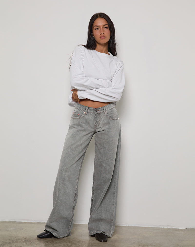 Imagen de Low Rise Roomy Jeans en Bleach Grey