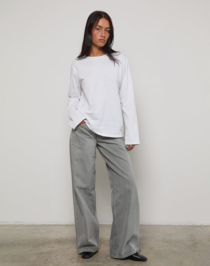 Imagen de Low Rise Roomy Jeans en Bleach Grey