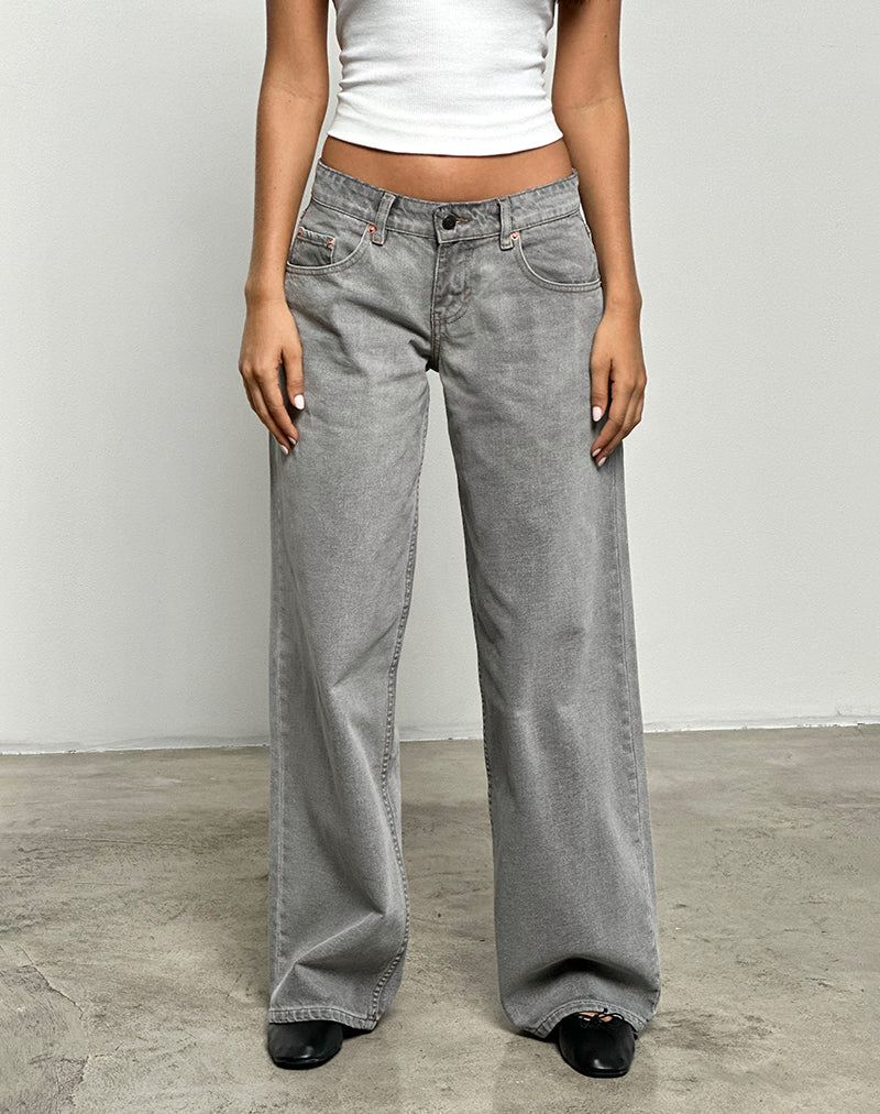 Imagen de Low Rise Roomy Jeans en Bleach Grey