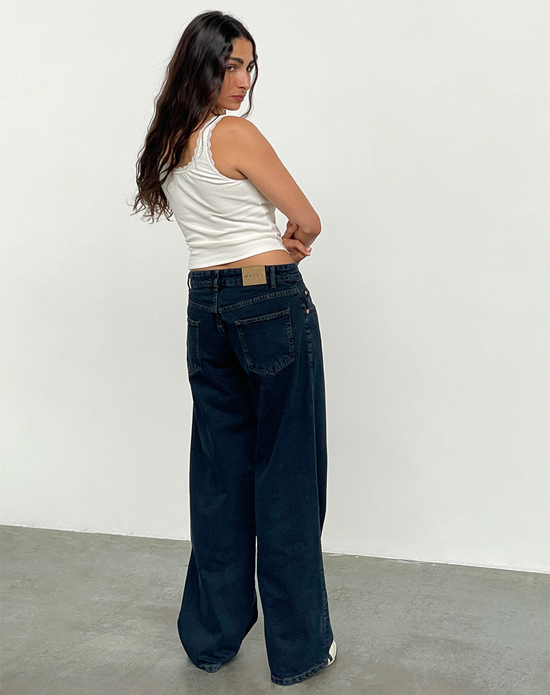 Imagen de Low Rise Roomy Jeans en azul tinta