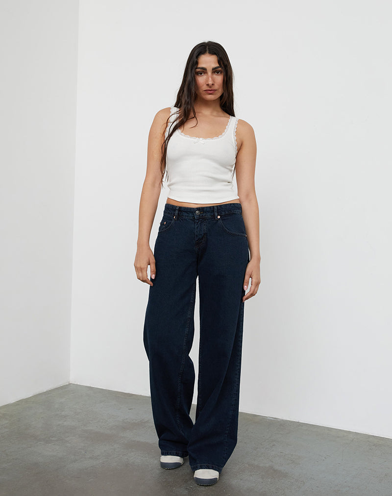 Imagen de Low Rise Roomy Jeans en azul tinta