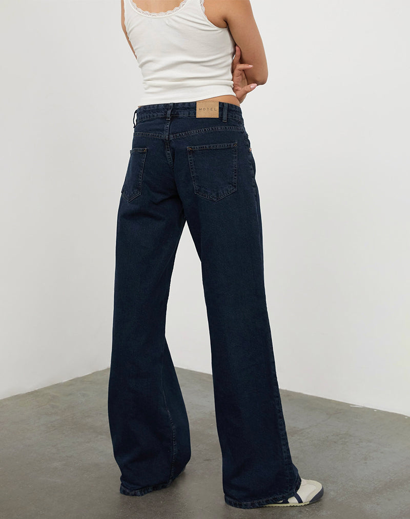 Imagen de Low Rise Roomy Jeans en azul tinta