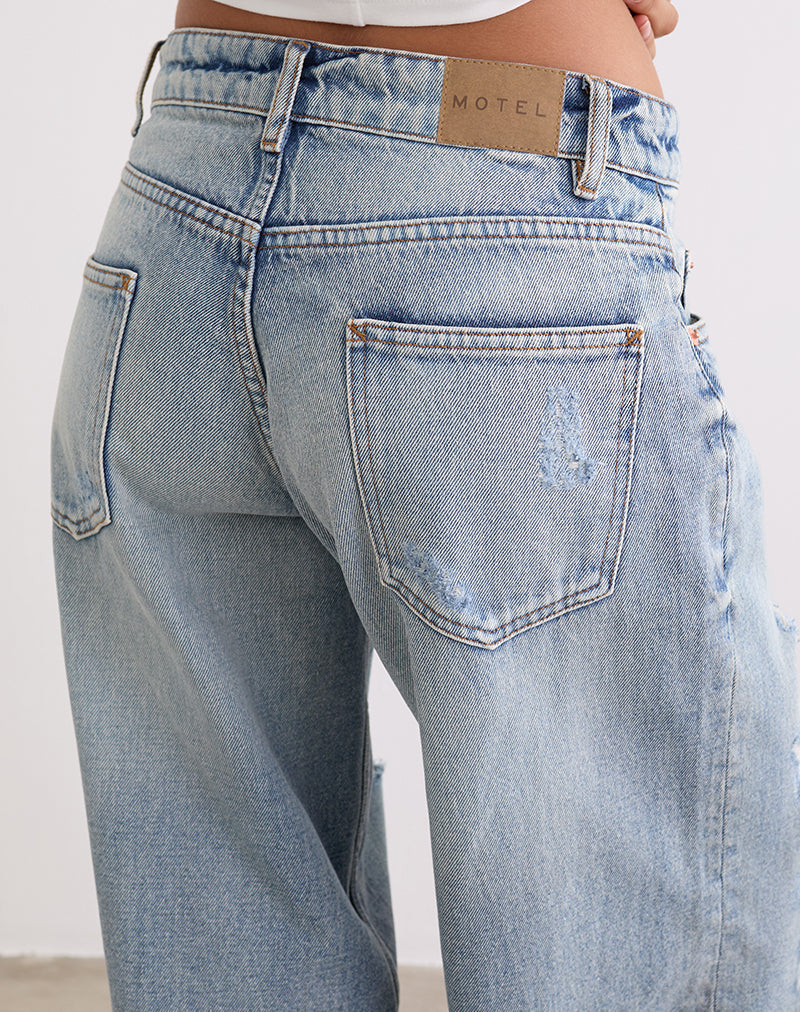 Imagen de Low Rise Roomy Jeans in Extreme Rip Vintage Blue