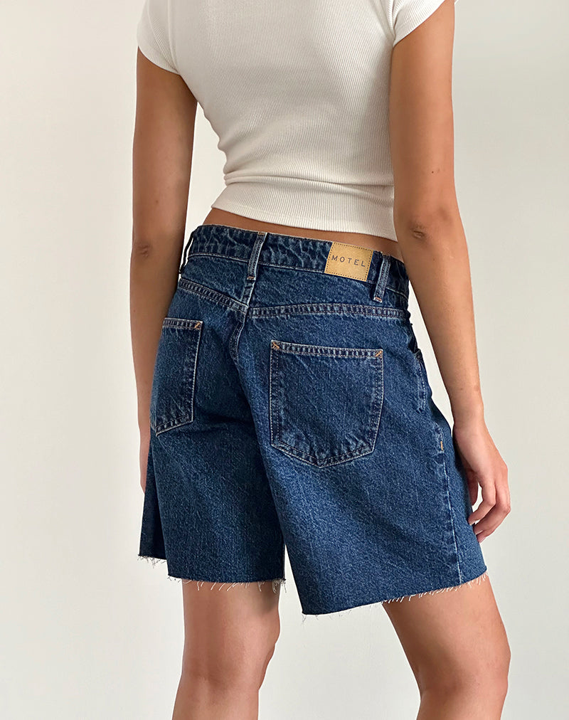 Imagen de Roomy Mid Rise Jorts en Mid Blue Used