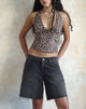 imagen de Roomy Low Rise Jorts en Washed Black Grey