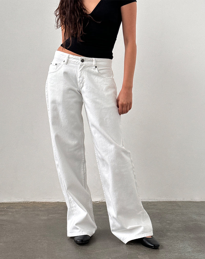 Imagen de Low Rise Roomy Jeans en True White