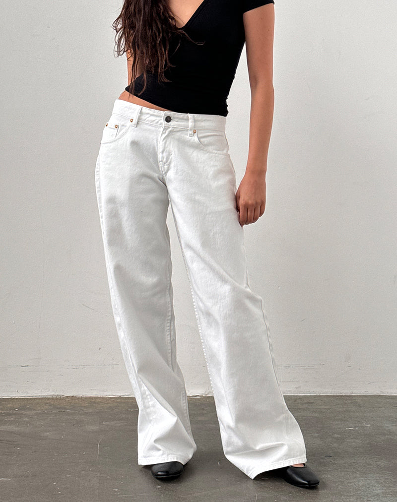 Imagen de Low Rise Roomy Jeans en True White