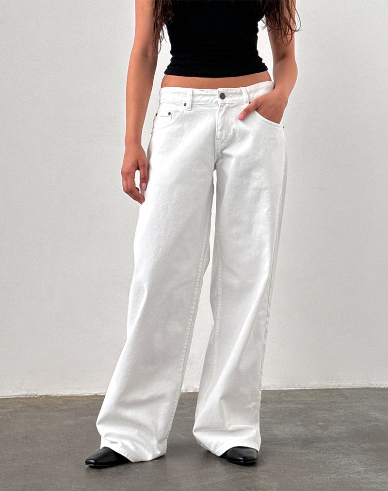 Imagen de Low Rise Roomy Jeans en True White