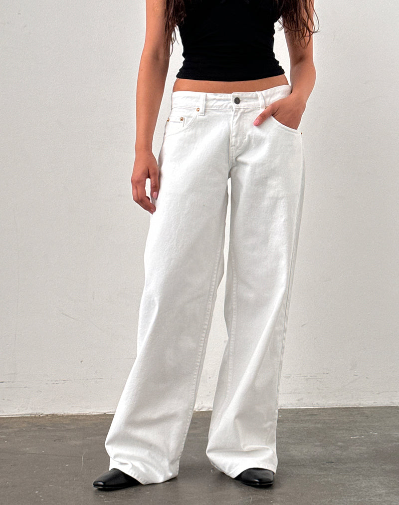Imagen de Low Rise Roomy Jeans en True White