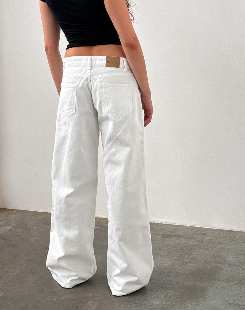 Imagen de Low Rise Roomy Jeans en True White
