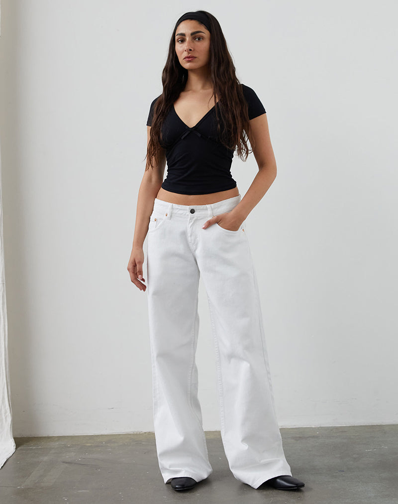 Imagen de Low Rise Roomy Jeans en True White