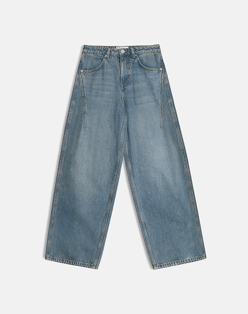 Imagen de Low Slung Roomy Jeans en Vintage Blue Green