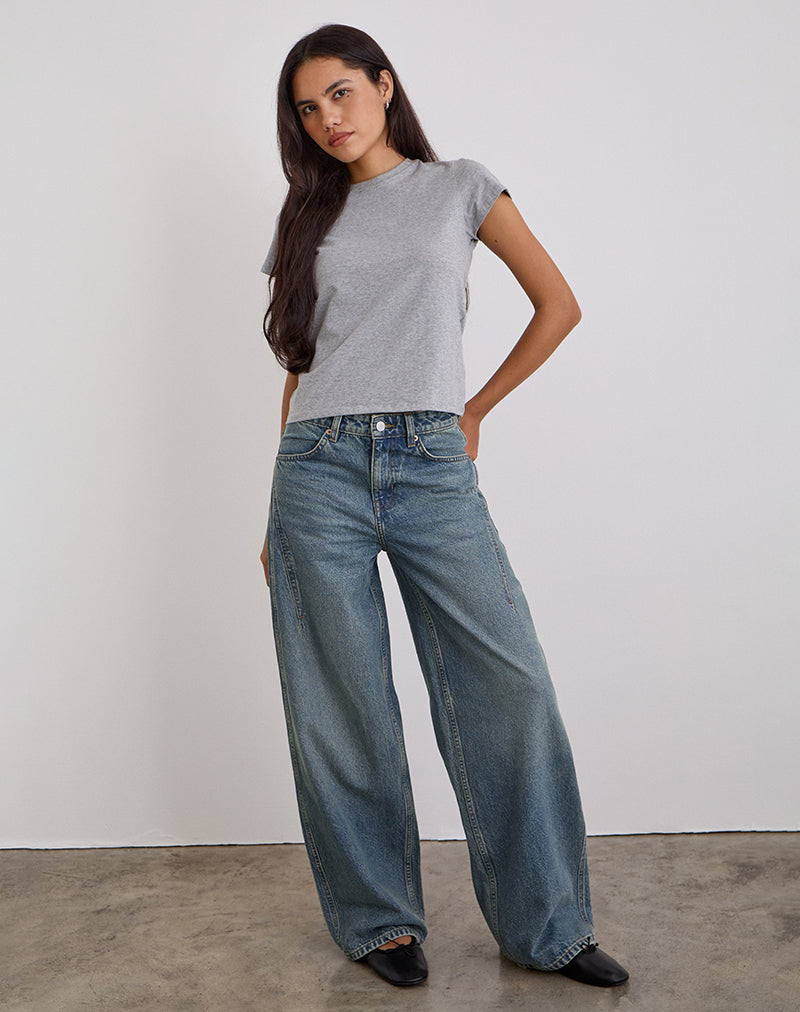 Imagen de Low Slung Roomy Jeans en Vintage Blue Green