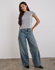 Imagen de Low Slung Roomy Jeans en Vintage Blue Green