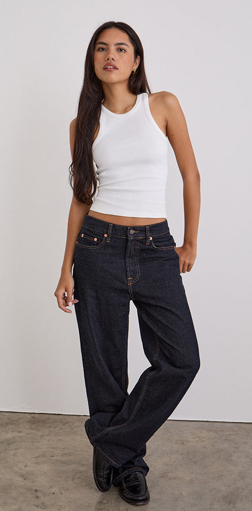 Imagen de Low Slung Slim Parallel Jeans en Indigo