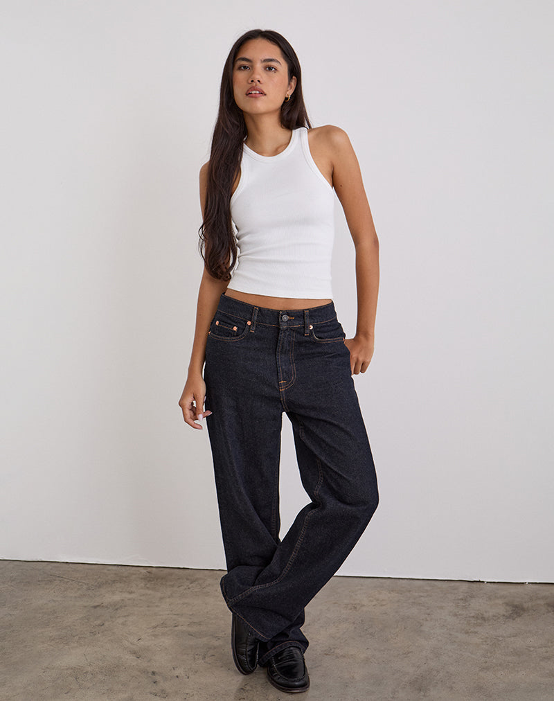 Imagen de Low Slung Slim Parallel Jeans en Indigo