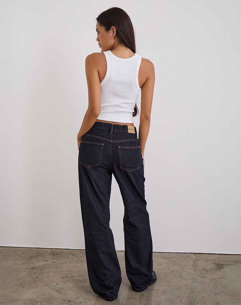 Imagen de Low Slung Slim Parallel Jeans en Indigo