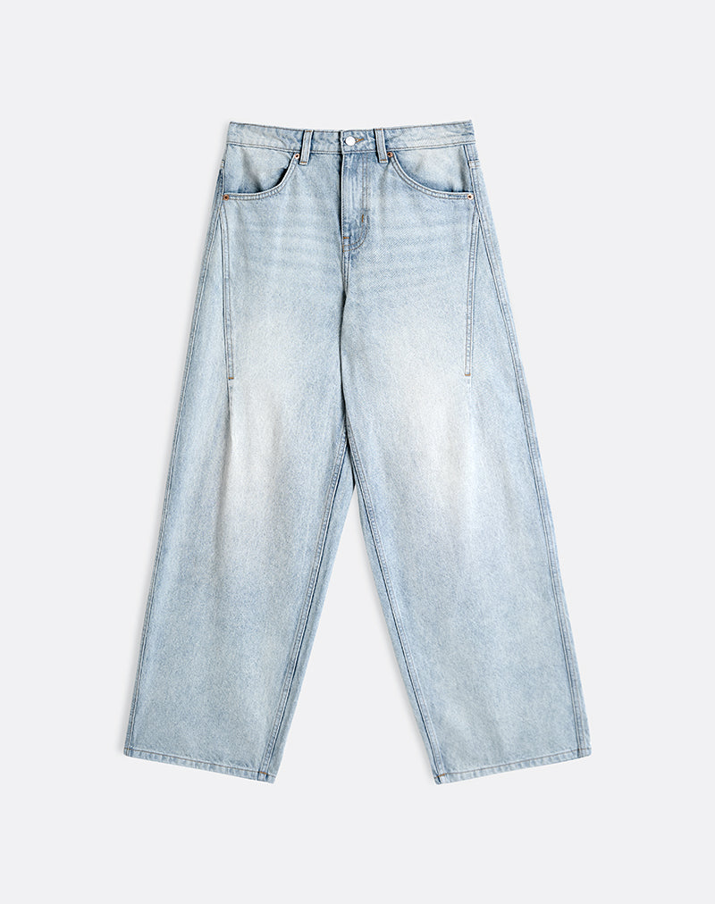 Imagen de Low Slung Roomy Jeans en Breeze Blue Wash