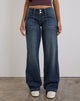 Imagen de Low Rise Relaxed Cargo Jeans en Mid Blue Tint