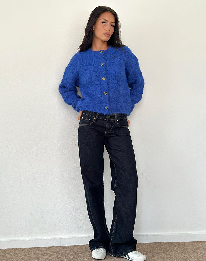 Imagen del cárdigan Luciana azul cobalto