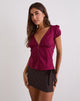 Imagen de Luel Wrap Skort en Micro Polka Marrón