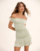 Imagen del minivestido Luella Ruffle en Slinky Sage