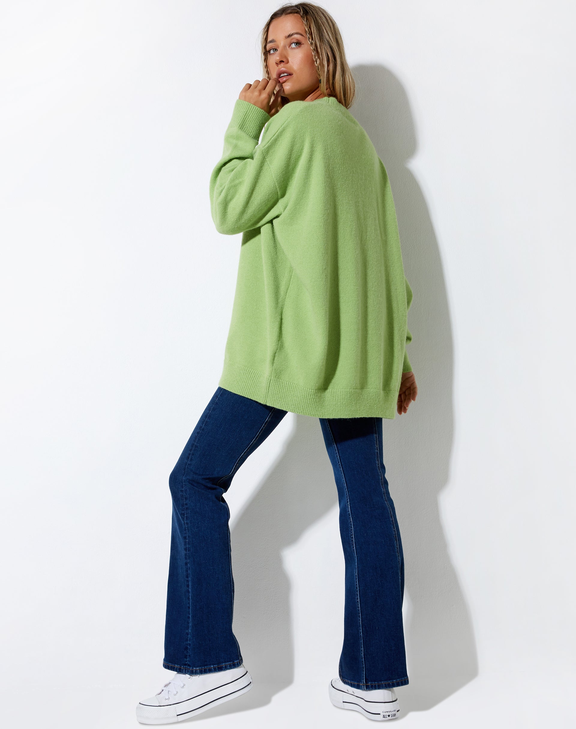 IMAGEN DEL JUMper Lulees en color lima afrutado