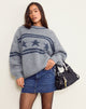 Imagen de Lulees Jumper in Star Stripe Grey