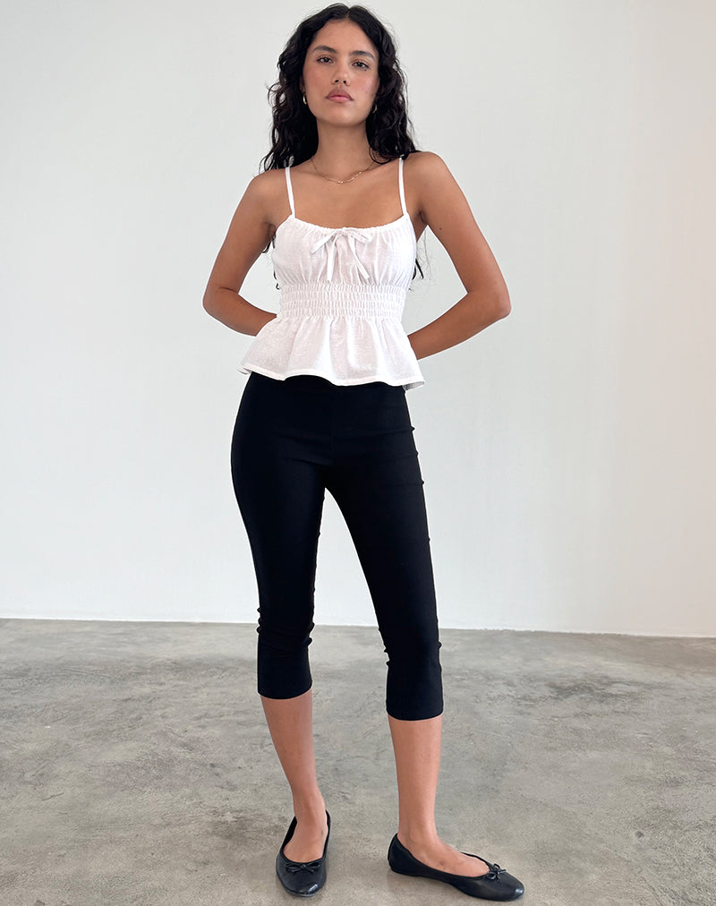 imagen de Lyncia Tie Front Cami Top en Off White
