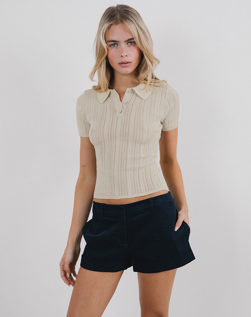 Top Lynetta en crema