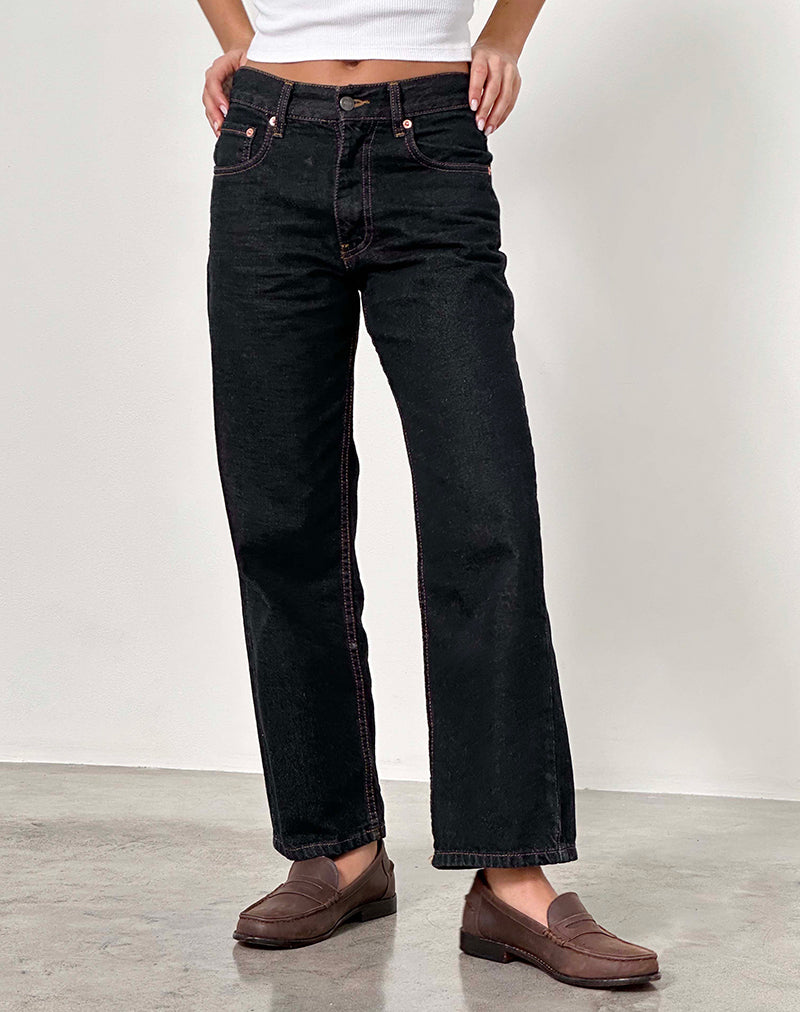 Imagen de Mid Rise Awkward Parallel Jeans en Indigo