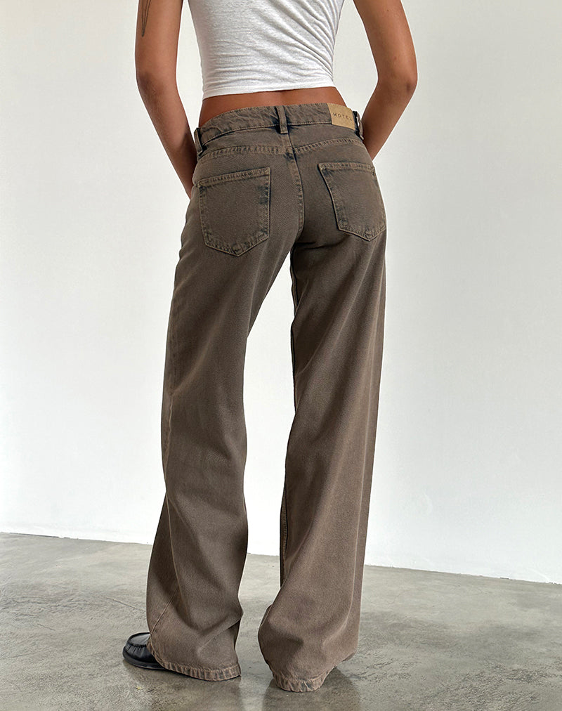 Imagen de Low Rise Parallel Jeans en Dark Sand