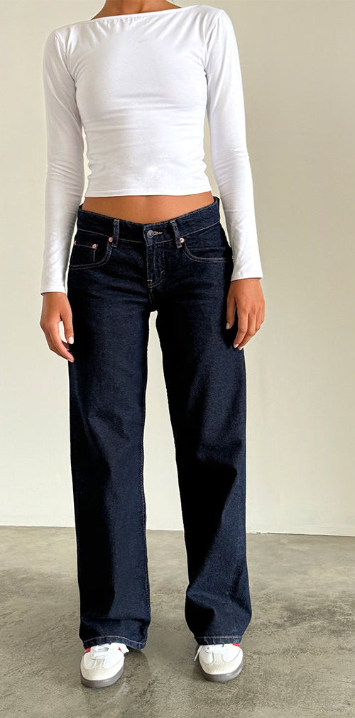 Imagen de Low Rise Parallel Jeans en Indigo