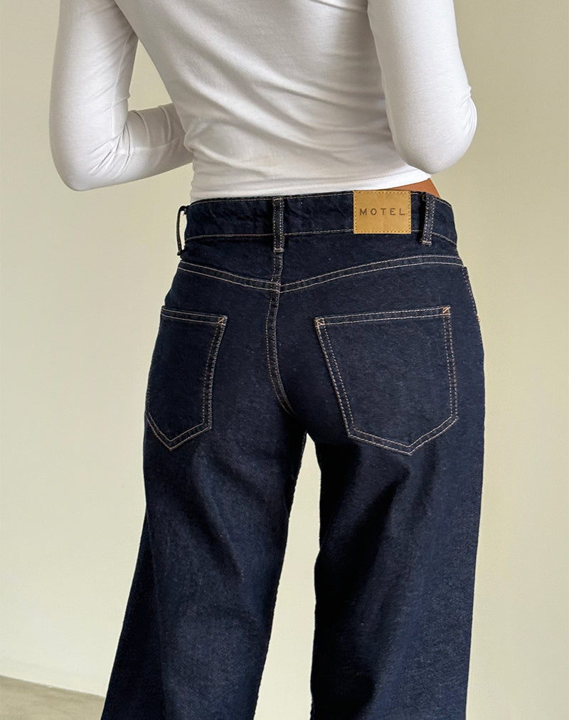 Imagen de Low Rise Parallel Jeans en Indigo